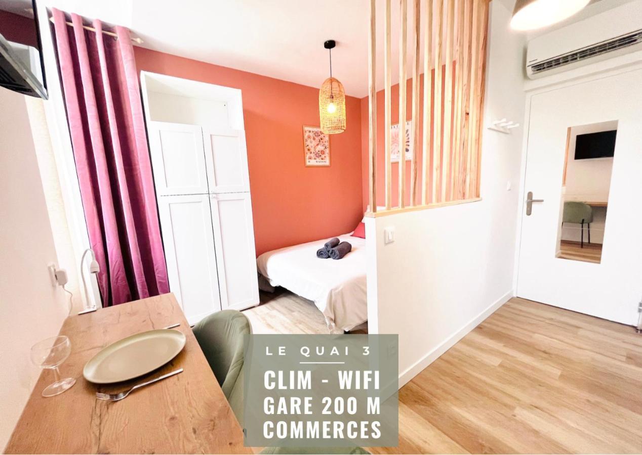 Le Quai 3 - Studio Neuf Lumineux Calme - Clim - Wifi - Gare A 200M Ажен Экстерьер фото
